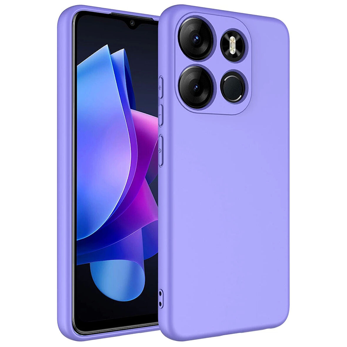 Tecno Spark Go 2023 Uyumlu Kılıf İç Yüzeyi Kadife Lansman Kapak