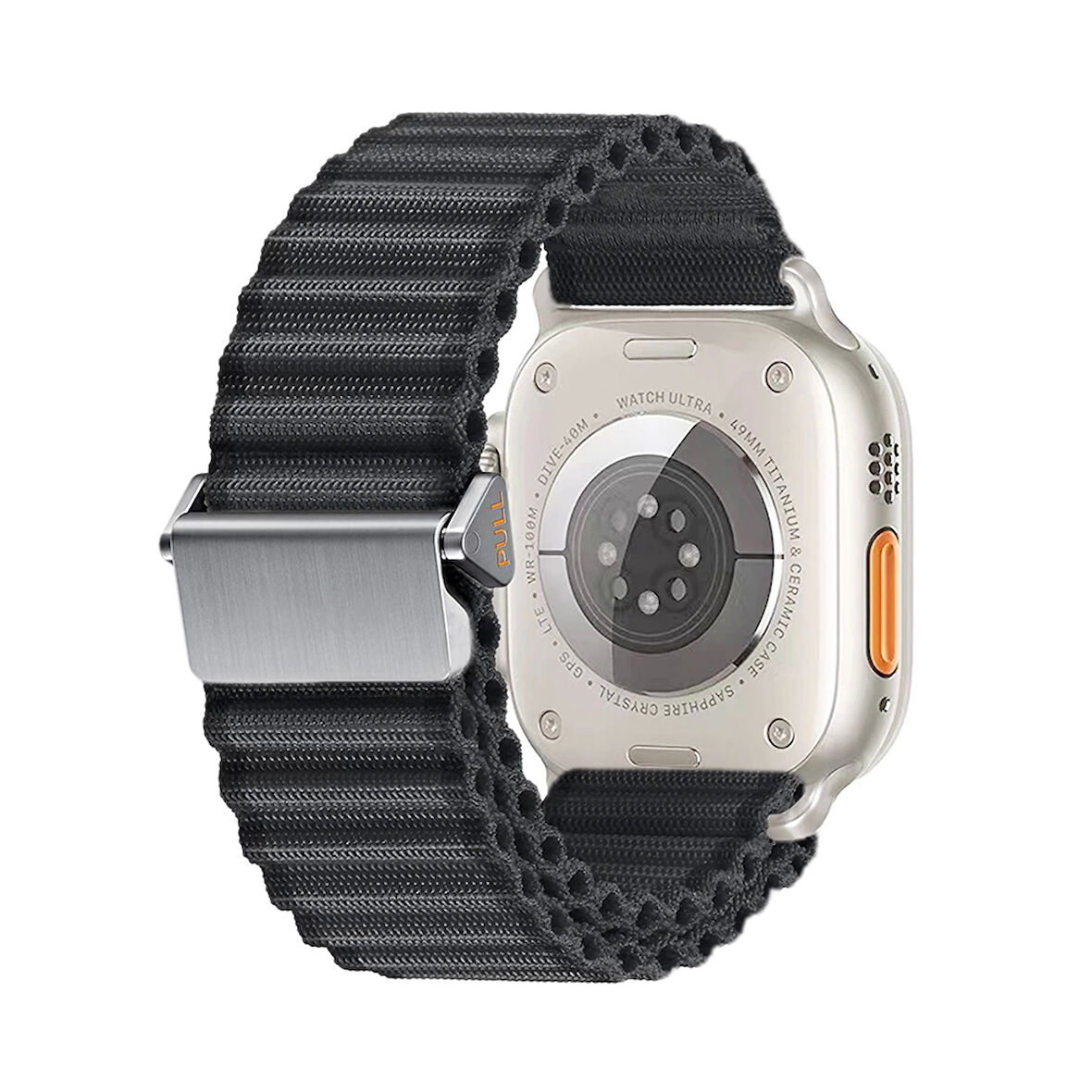 Apple Watch 42mm Uyumlu Yumuşak Kumaş Hasır Örgülü Kordon KRD-123