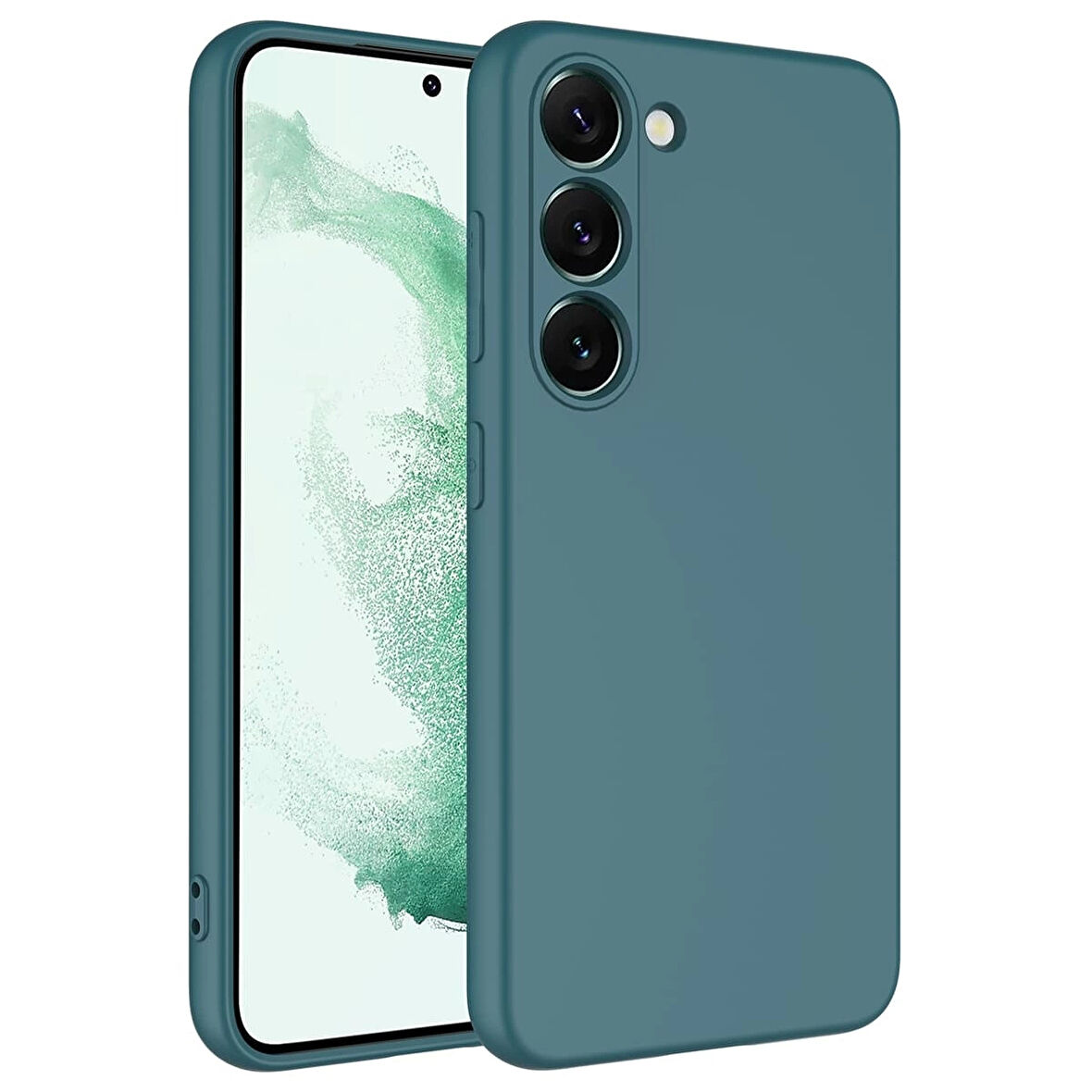 Samsung Galaxy S23 Uyumlu Kılıf İç Yüzeyi Kadife Lansman Kapak