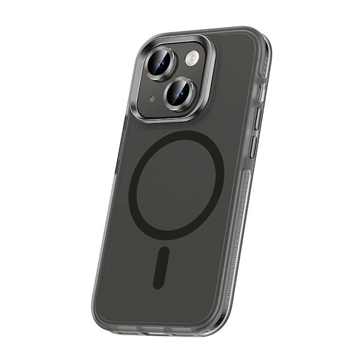 iPhone 15 Uyumlu Kılıf Airbagli Magsafe Wireless Şarj Özellikli Lens Koruyuculu Klaptika Kapak