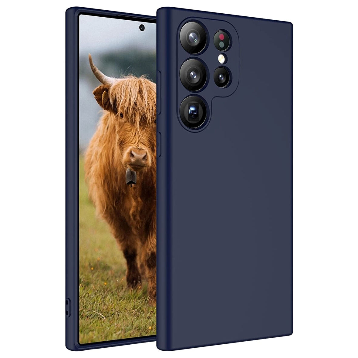 Samsung Galaxy S23 Ultra Uyumlu Kılıf İç Yüzeyi Kadife Lansman Kapak