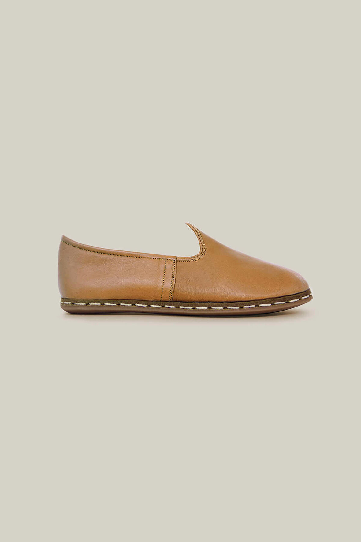 Man Classical Yemeni Leather Sand Brown