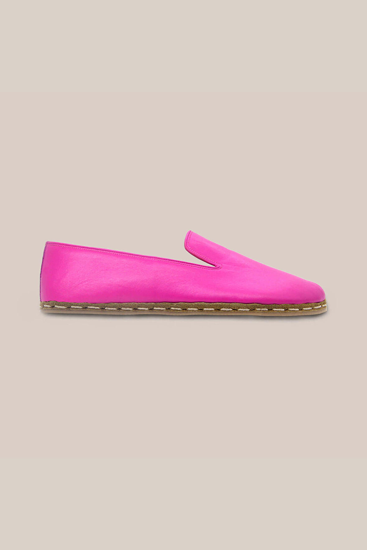 Women Casual Barefoot Leather Flamingo Pink