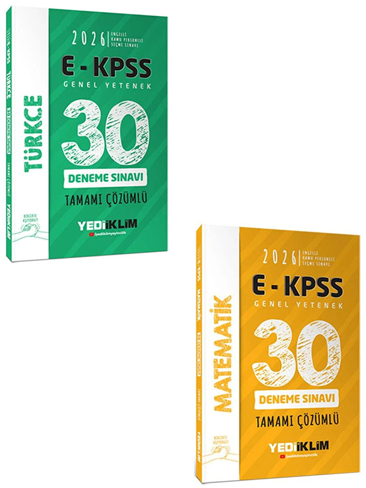 Yediiklim 2026 EKPSS Tüm Adaylar İçin Genel Yetenek Tamamı Çözümlü 30 Deneme Sınavı Seti 2 li