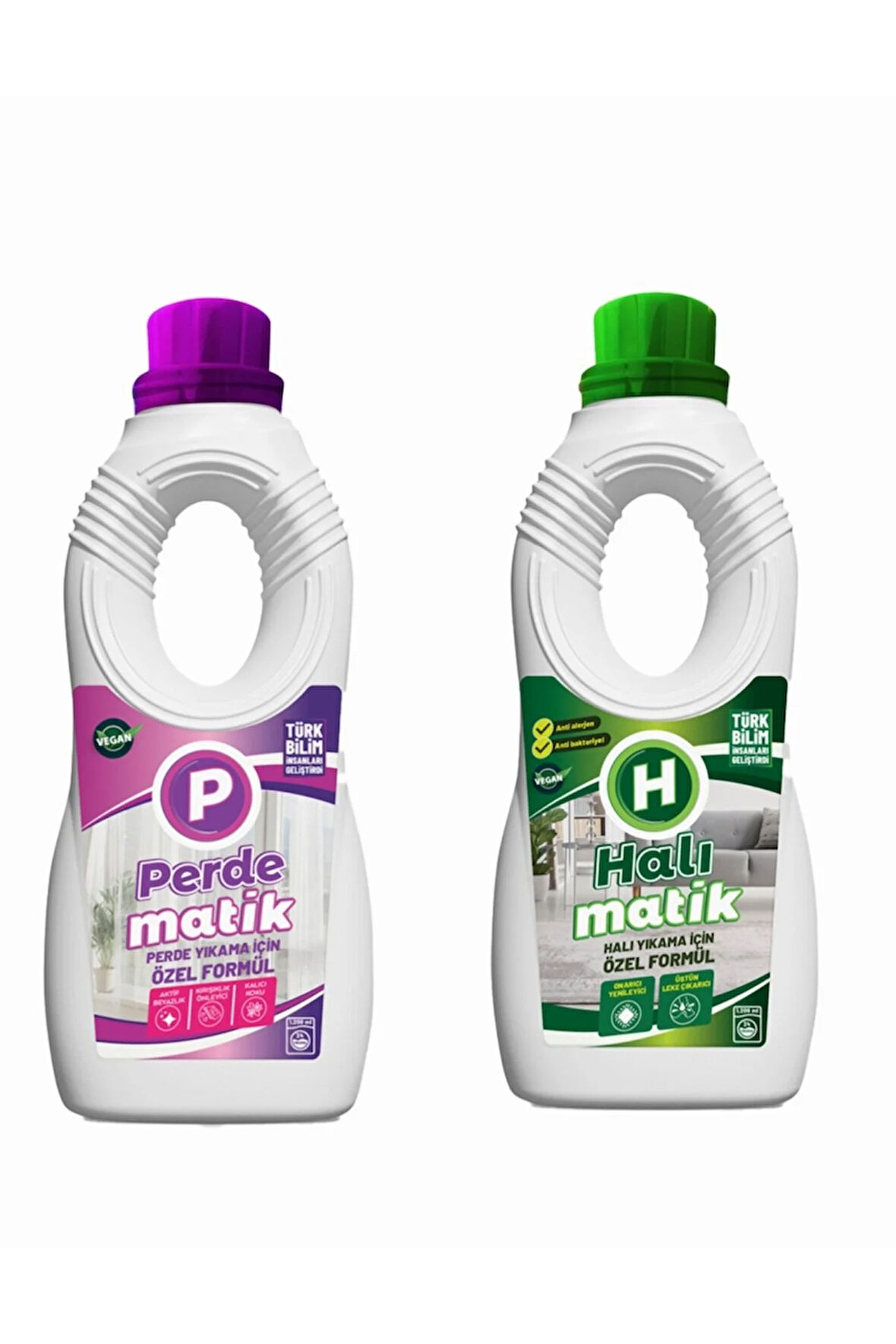 Süper 2'li Süper Perde Matik 1500ml ve Süper Halı Matik 1200 ml 2'si Bir arada