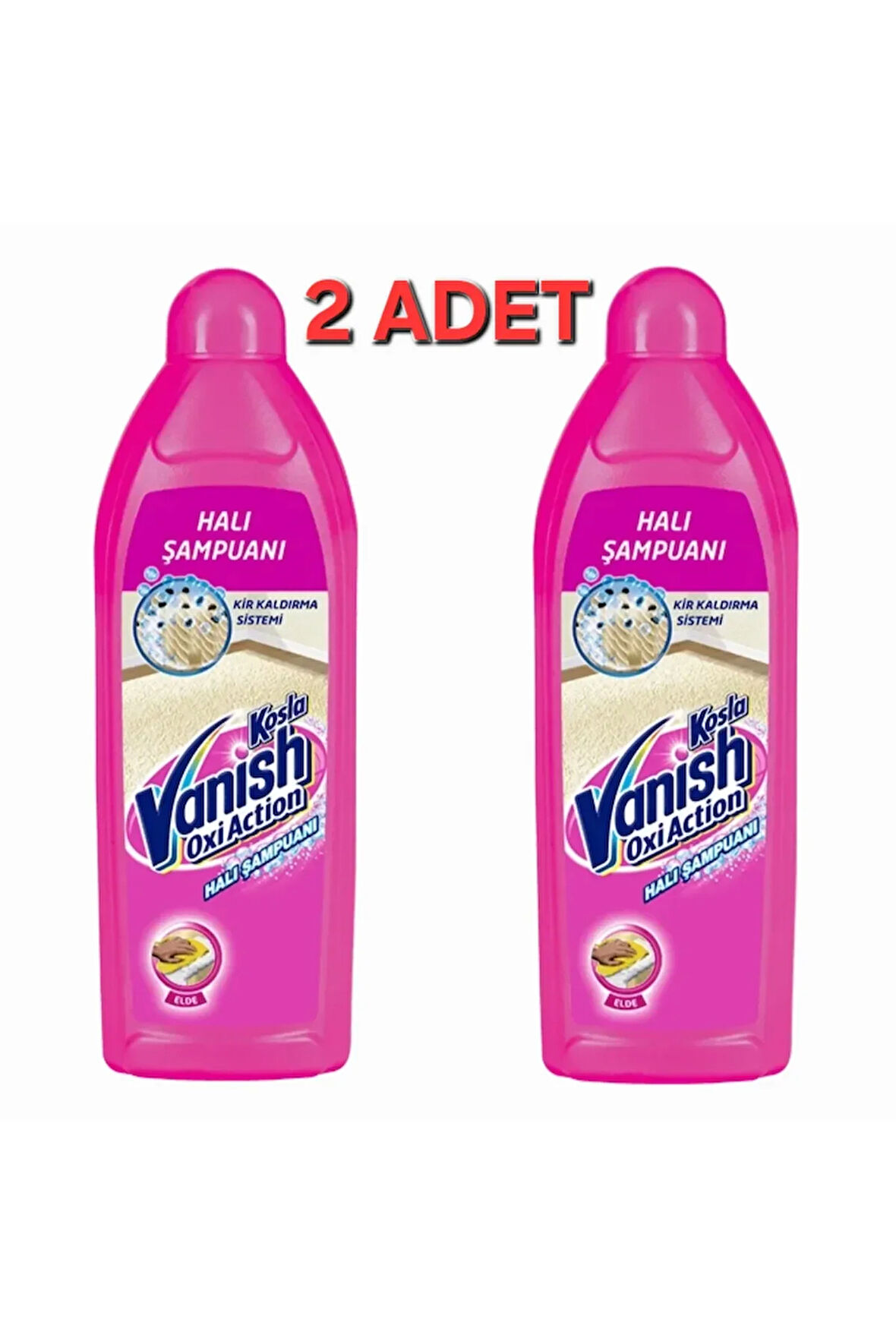 2 Adet VanisHh Cosla Halı Şampuanı Oxi Action 850mlx2