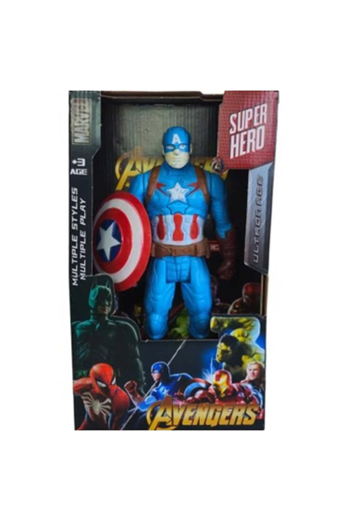 CAPTAİN AMERİCA SÜPER KAHRAMAN SESSİZ AKSİYON FİGÜRÜ