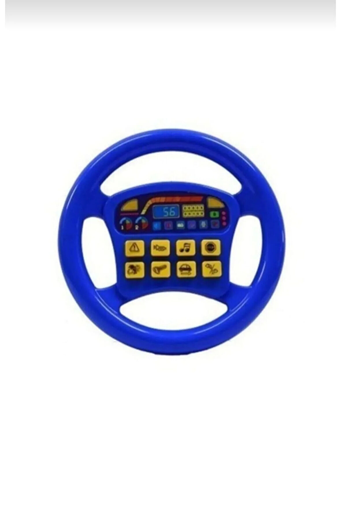 MAVİ TÜRKÇE SESLİ MÜZİKLİ EĞİTİCİ ÇOCUK OYUNCAK DİREKSİYON