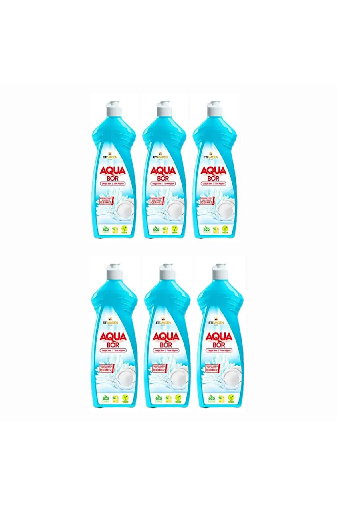 DOĞAL MİNERALLİ ELDE YIKAMA BULAŞIK DETERJANI 6*650 ML