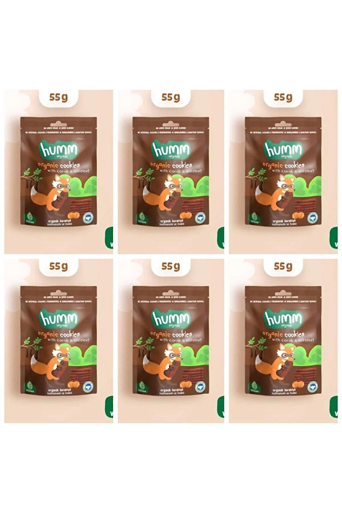 keçi boynuzlu ve Fındıklı kurabiye 55 g*6 adet