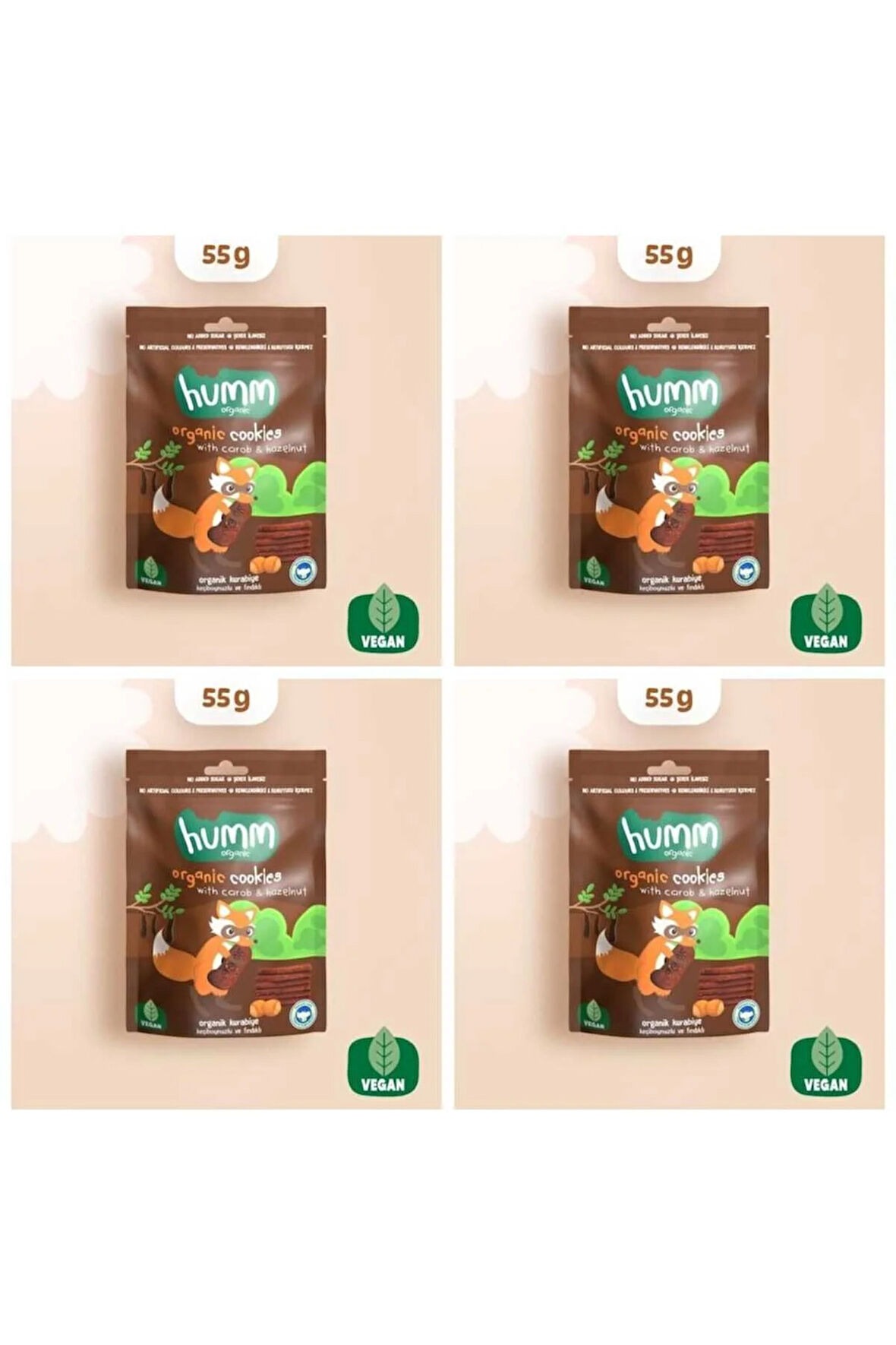 keçi boynuzlu ve Fındıklı kurabiye 55 g*4 adet