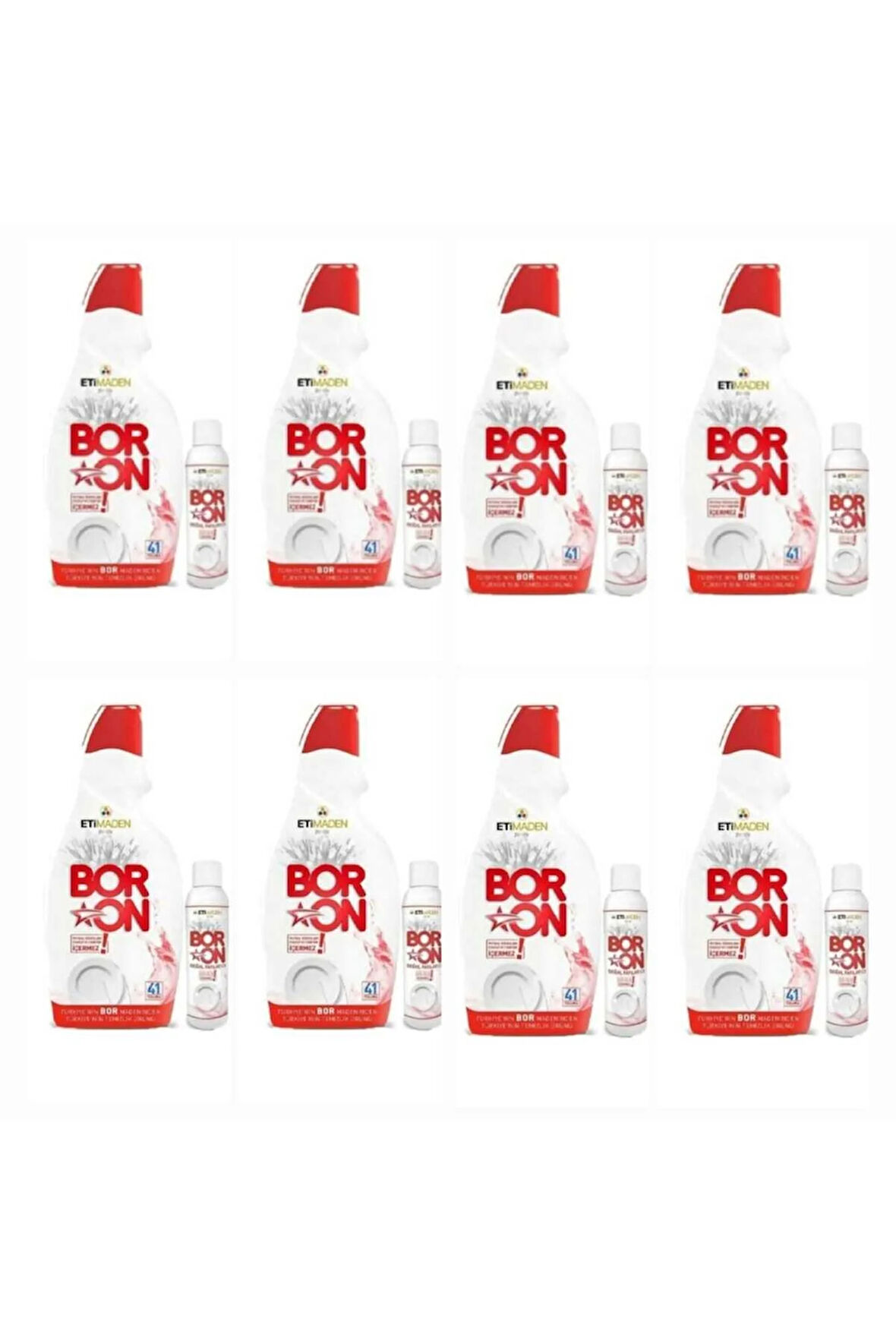 DOĞAL MİNERALLİ SIVI BULAŞIK DETERJANI 8 ADET 328 YIKAMA+ 8 ADET PARLATICI.