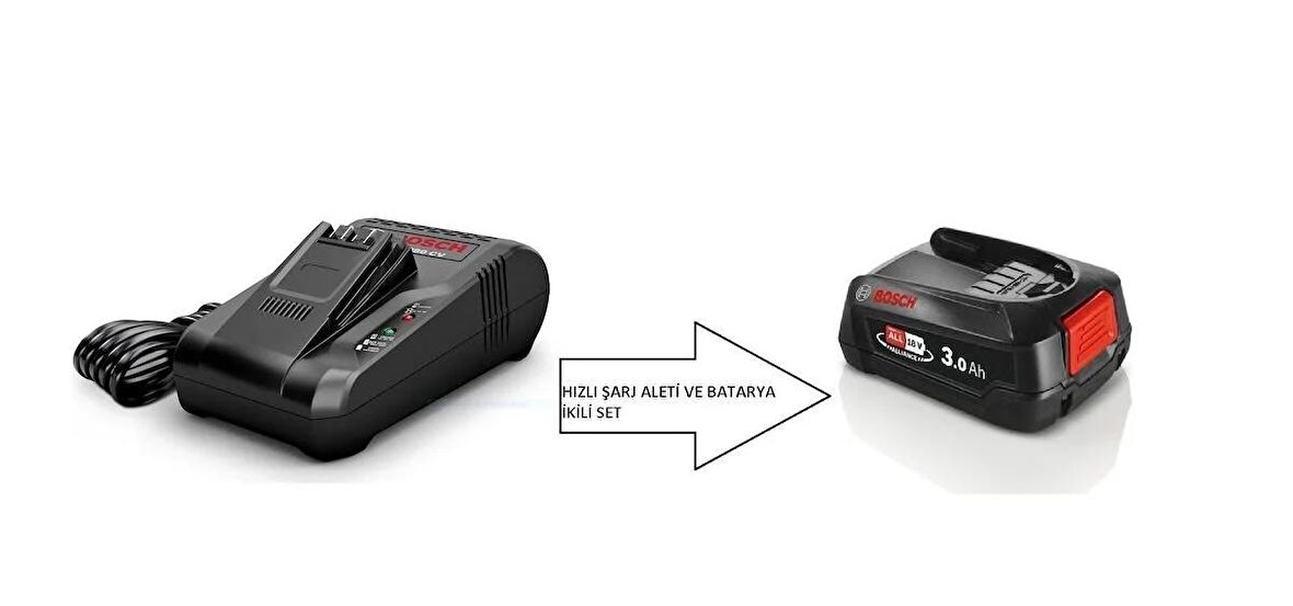 Bosch Unlimited Şarjı Süpürgeler ve El Aletleri için Şarj Cihazı 18v-AL 1880 CV VE Batarya-Akü 18v *3.0 Ah Unlimited Şarjı