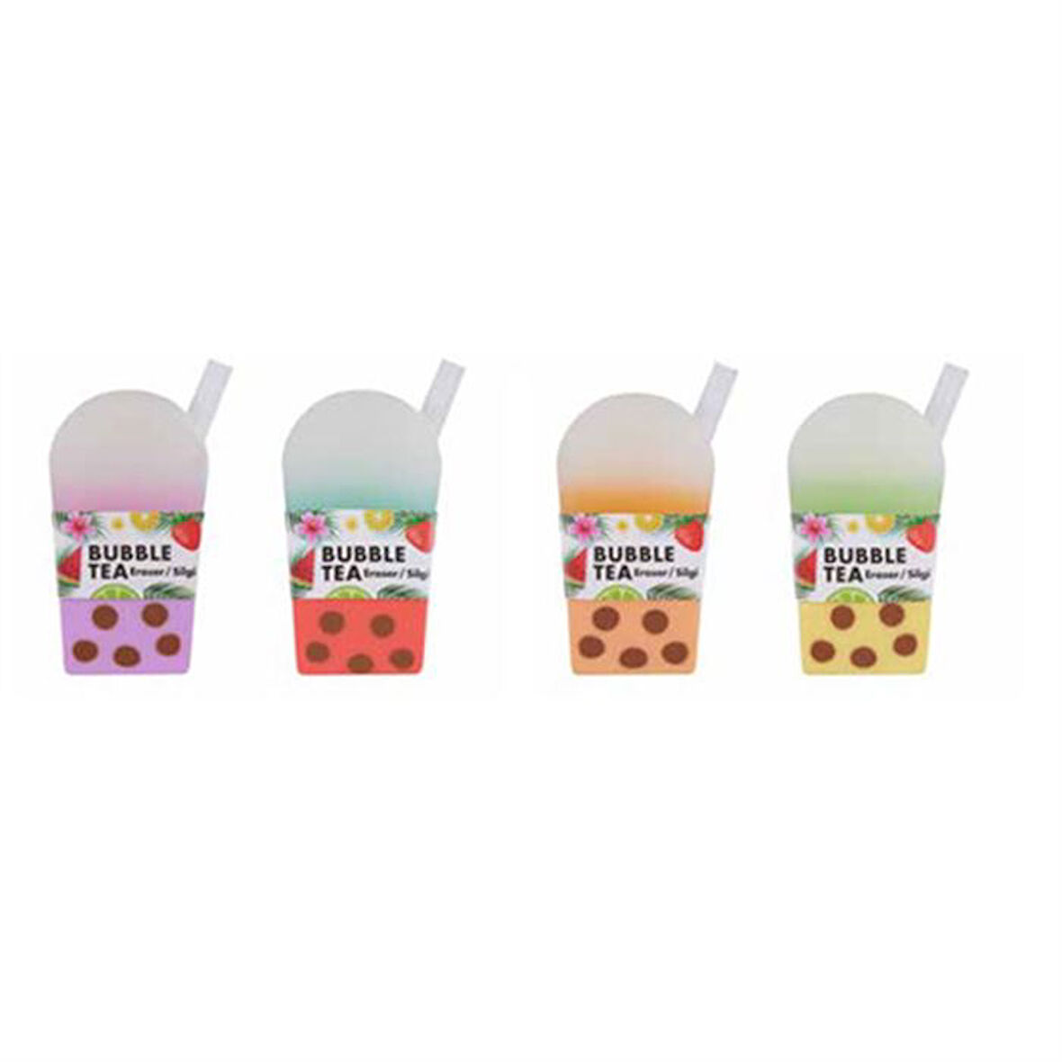 Bubble Tea Renkli Silgi - 1 Adet