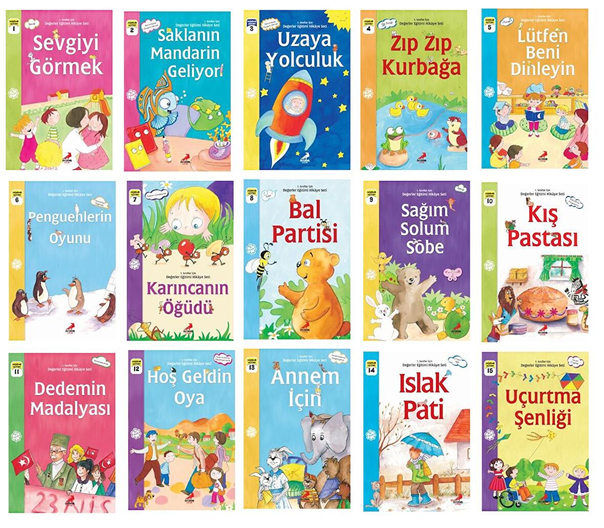 Erdem 1.Sınıflar İçin Değerler Eğitimi + Kitap Okuma Not Defteri