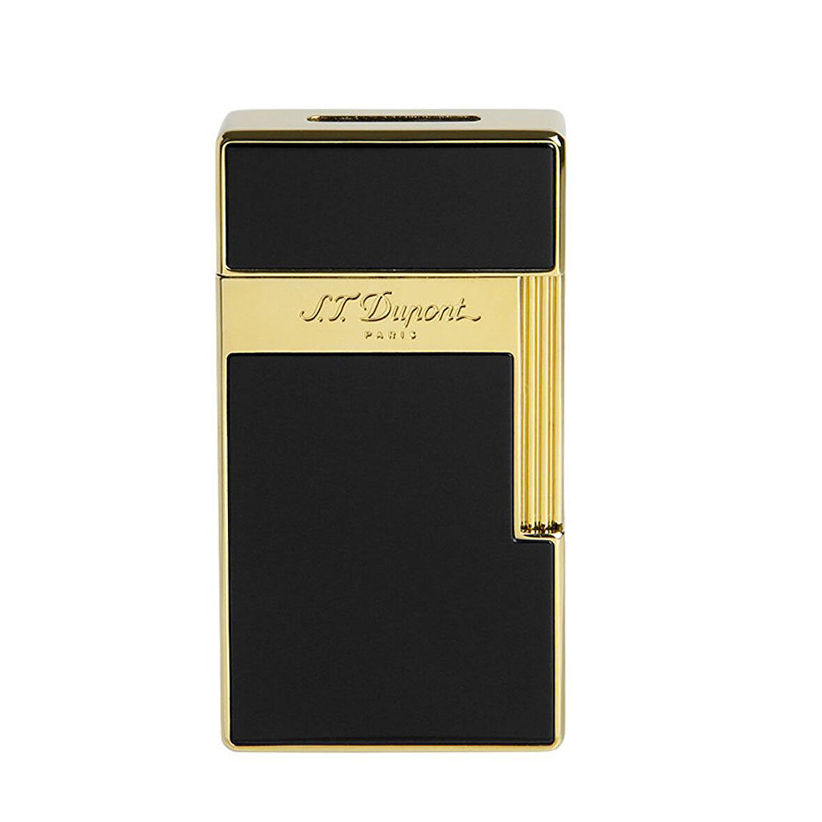 S.T. Dupont Big D Golden Shiny Black Lacquer Puro Çakmağı 25002