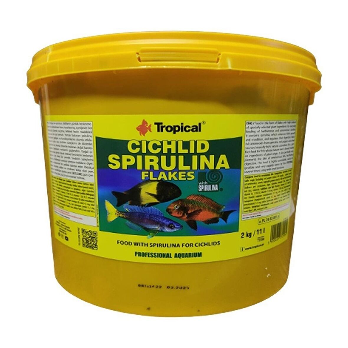 Tropıcal Cıchlıd Spırulına Flakes 50 Gr