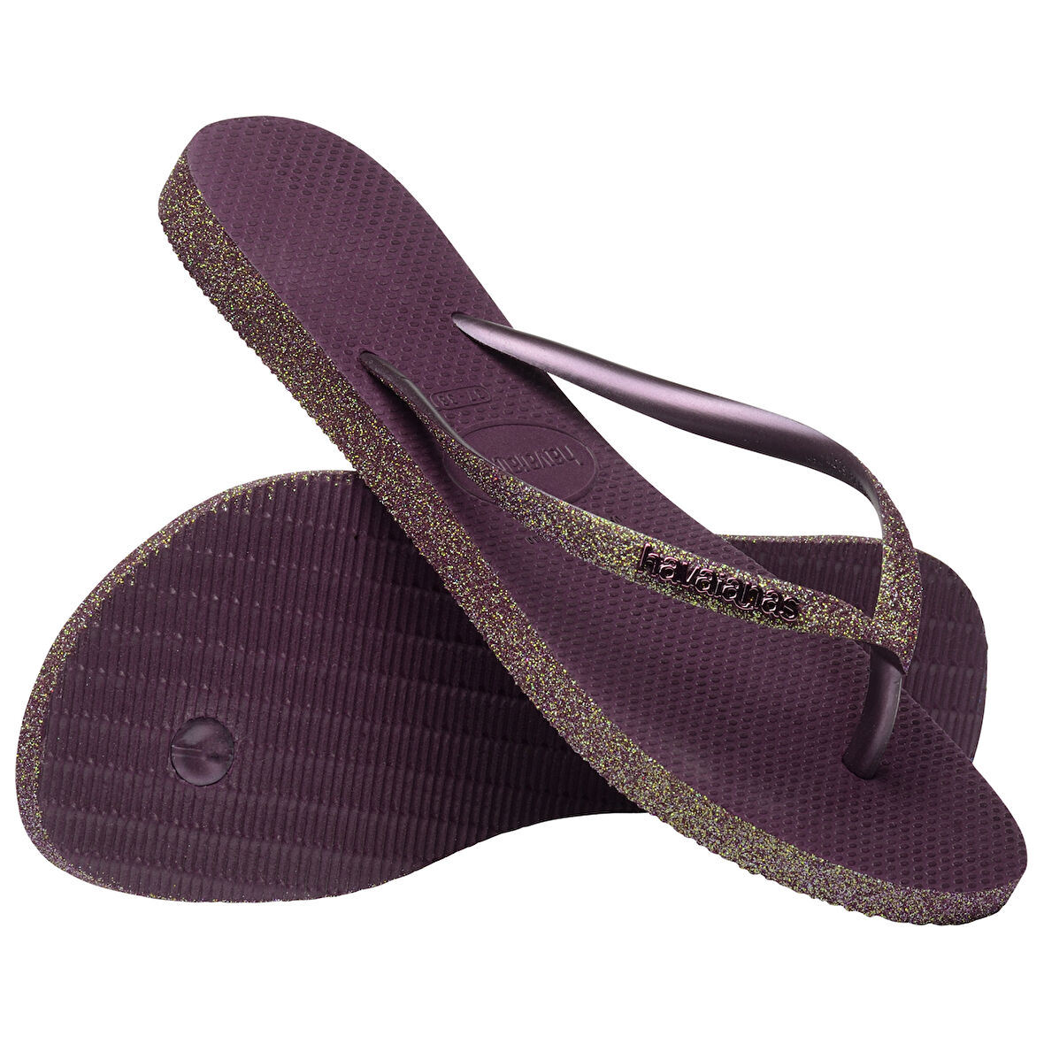 Slim Sparkle II Aubergine Kadın Terlik