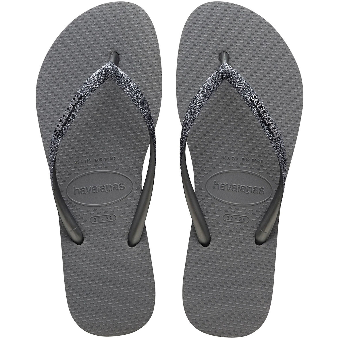 Slim Glitter Grey Kadın Terlik