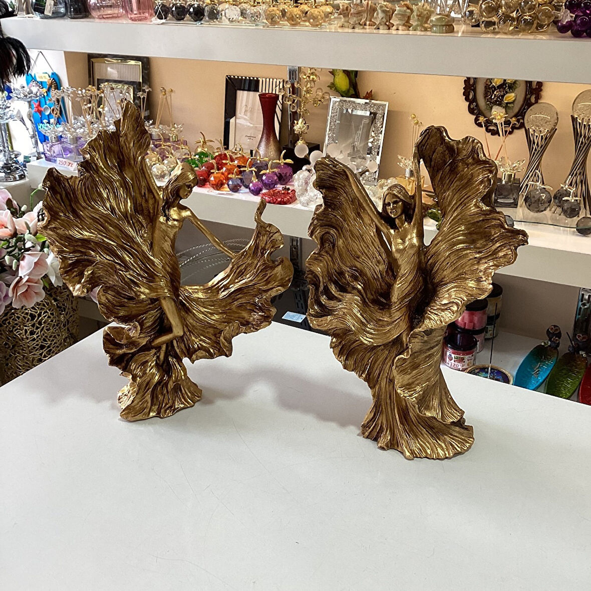 Dansçı Kız 2’Li Biblo Gold Renk