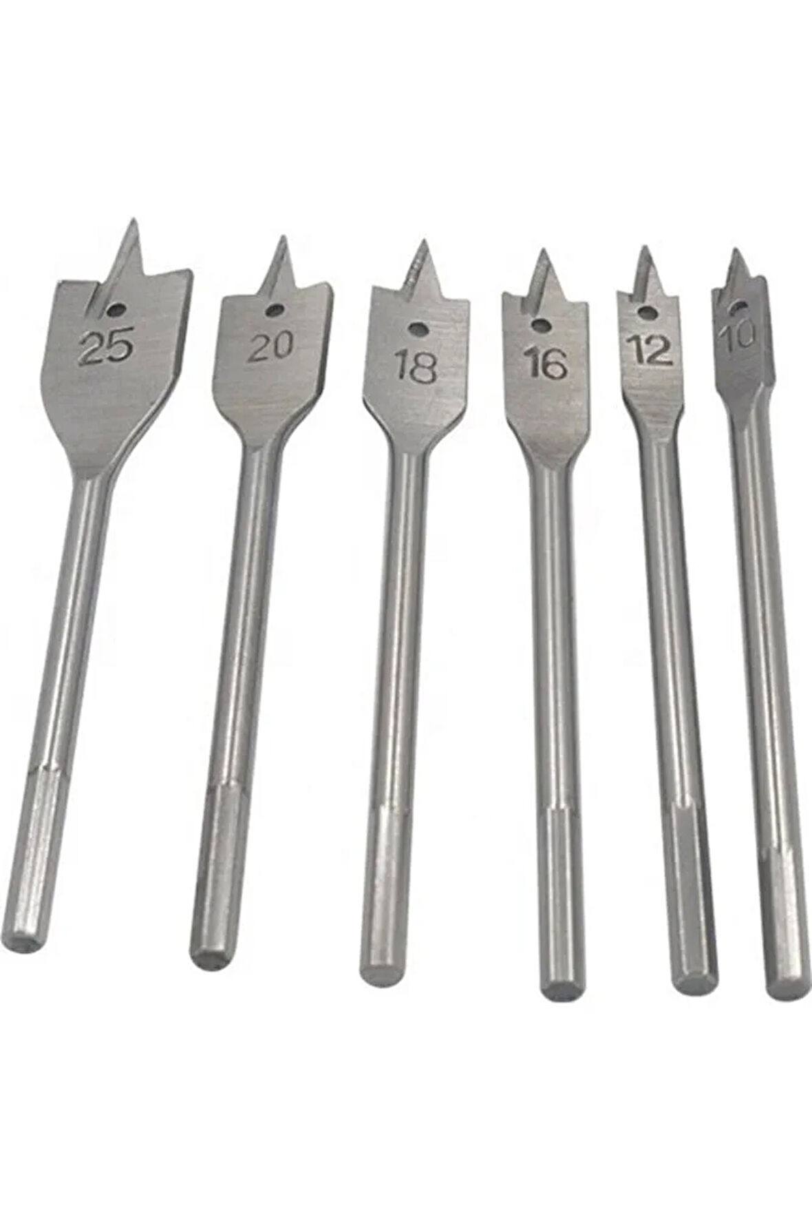 Ağaç Delici Kelebek Yaprak Matkap Uç Seti Ahşap 6'lı