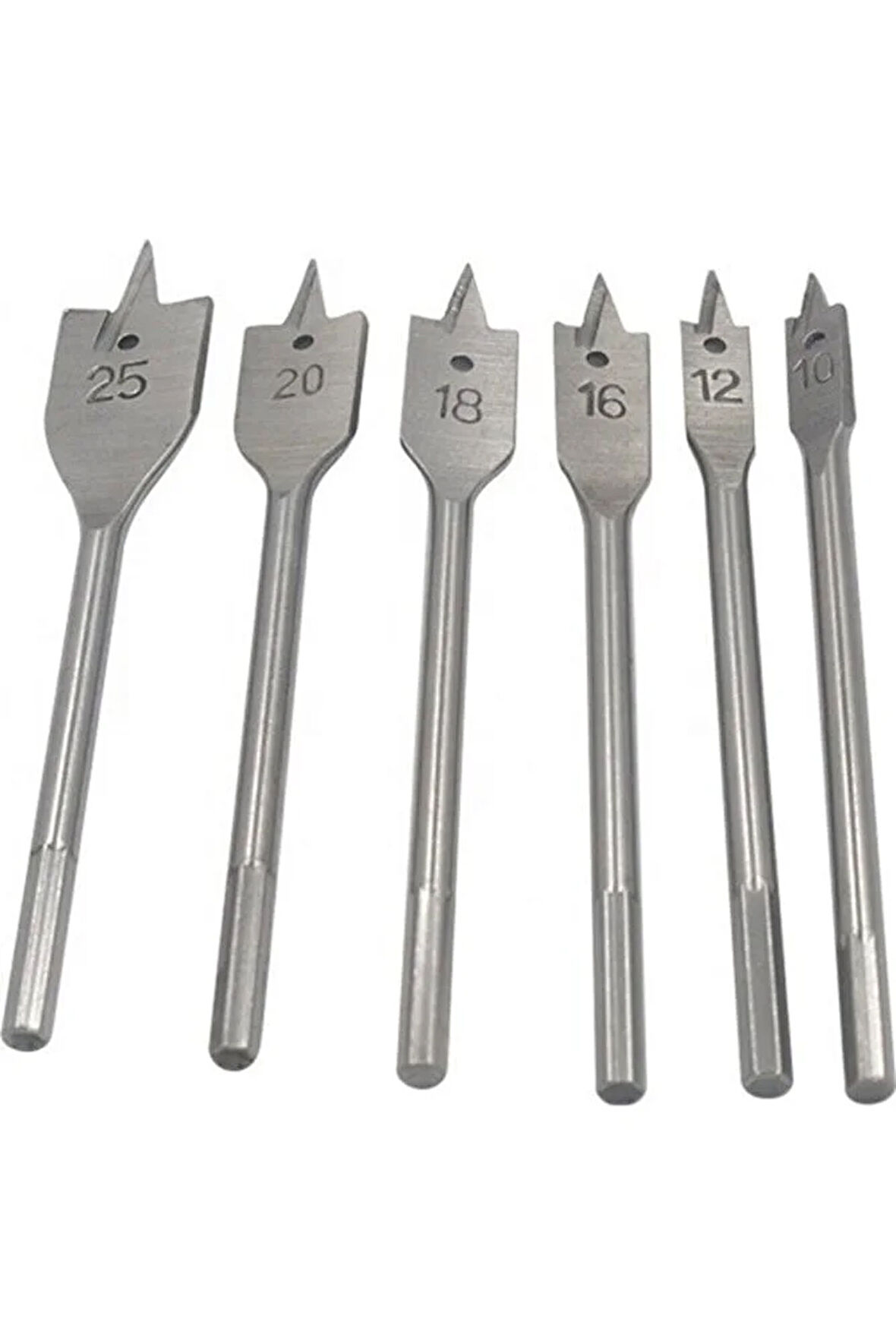 Ağaç Delici Kelebek Yaprak Matkap Uç Seti Ahşap 6'lı