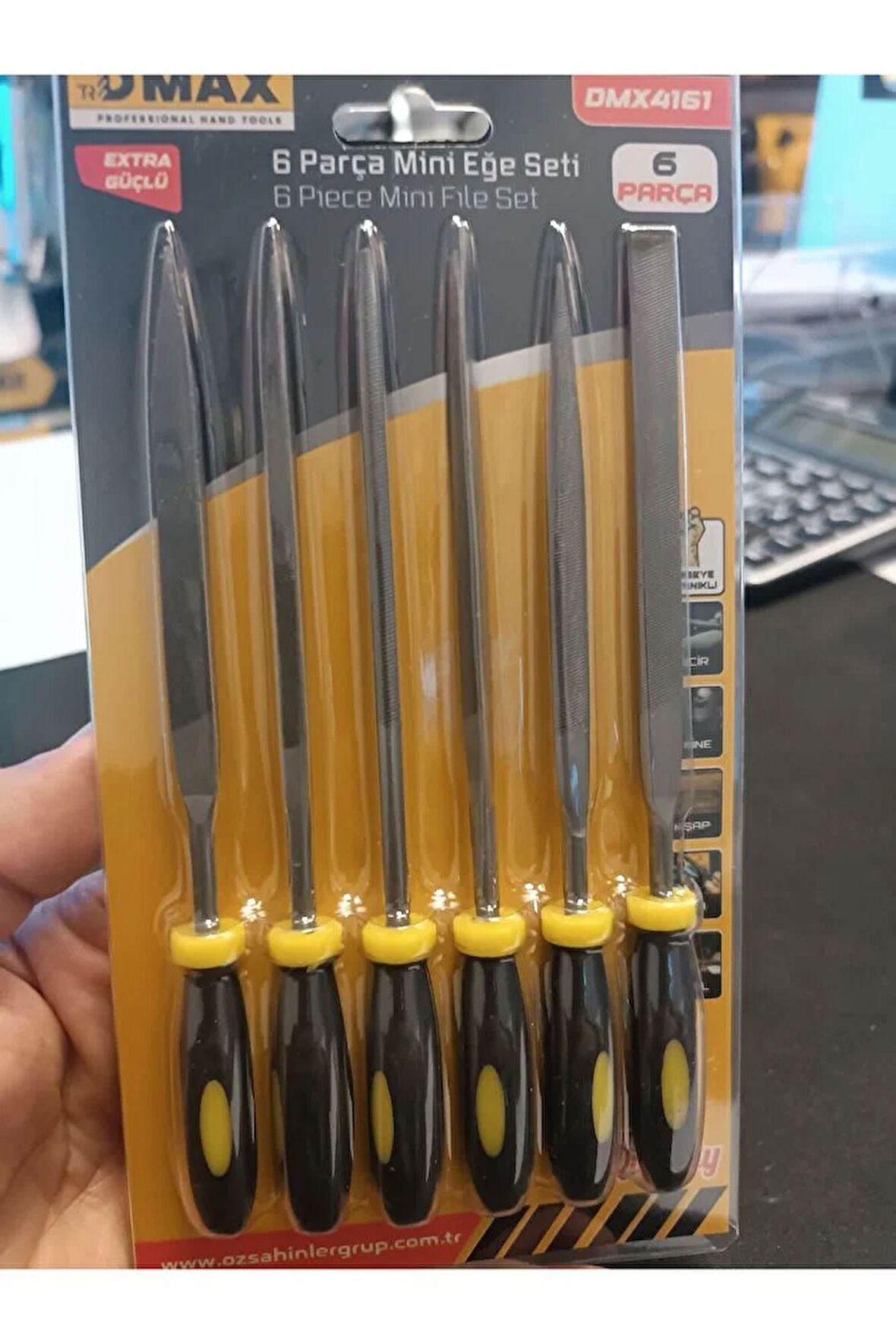 6 parça mini eğe seti