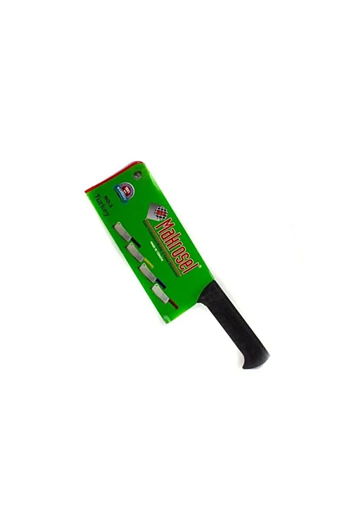 Makrosel Çelik Satır Et Doğrama Kemik Kırma Satırı Kaymaz Sap No3