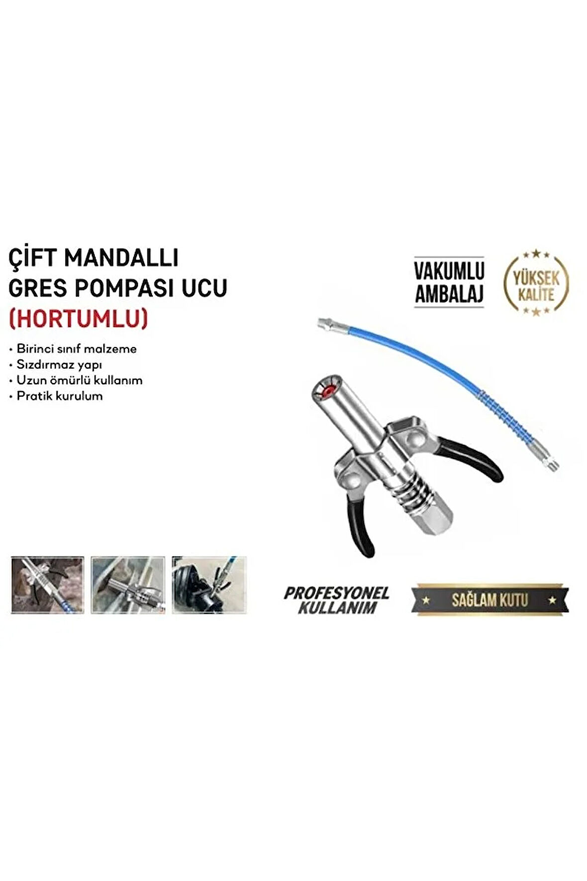 ÇIFT MANDALLI GRES POMPA UCU HORTUMLU