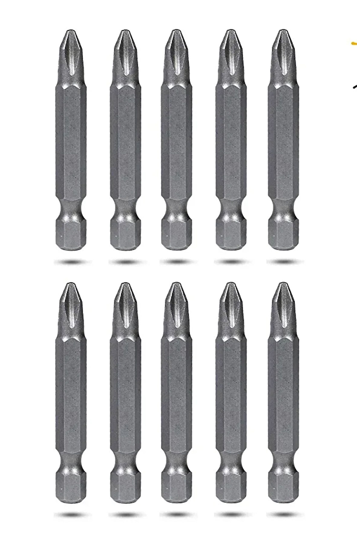 10 Adet Bhd Yıldız Bits Uç Ph2 50 Mm