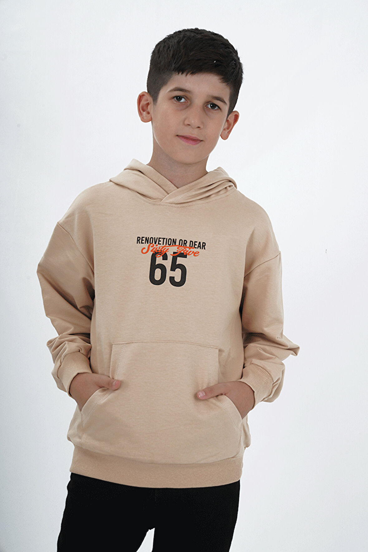 Erkek Çocuk Kapüşonlu Uzun Kol Sweatshirt