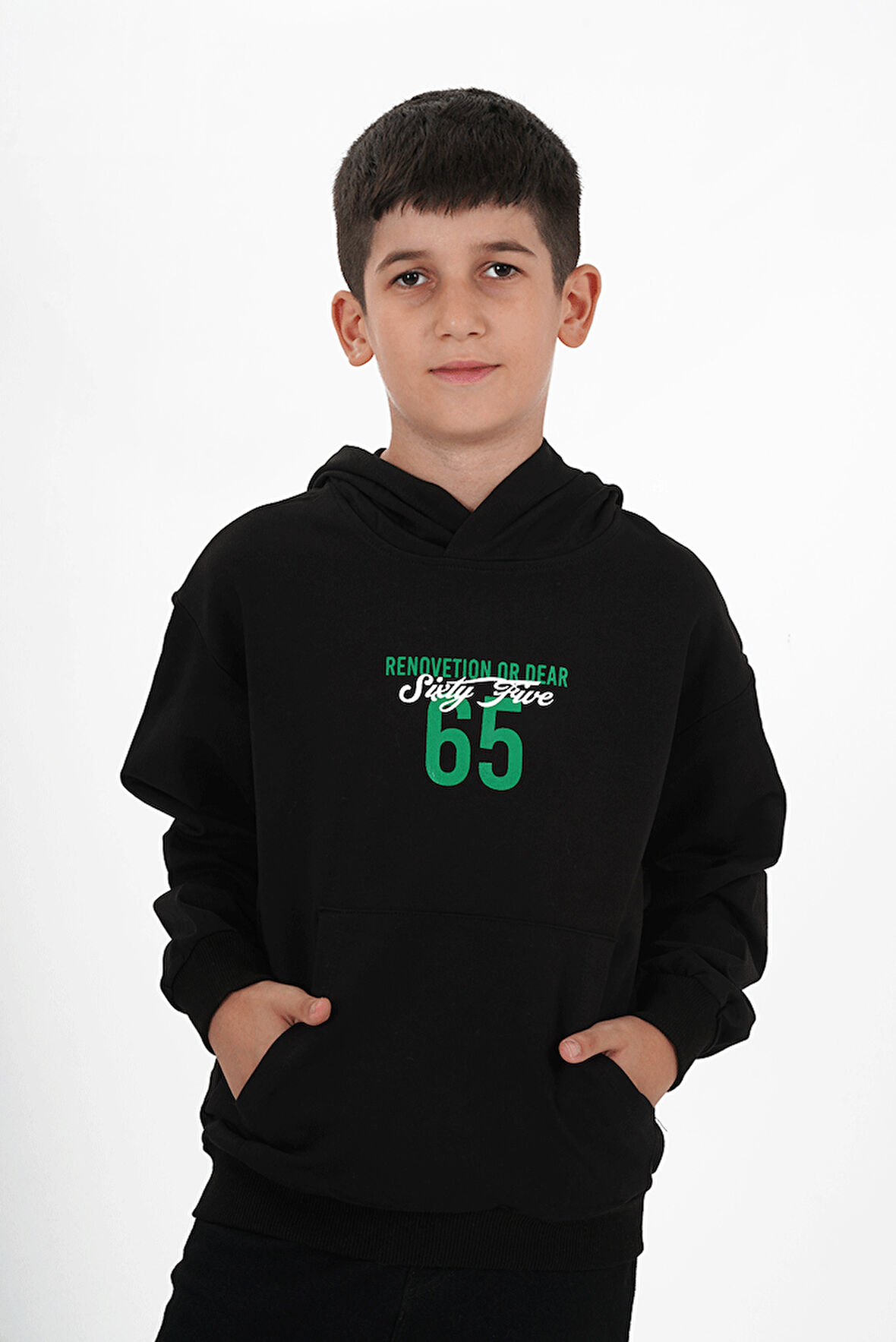 Erkek Çocuk Kapüşonlu Uzun Kol Sweatshirt