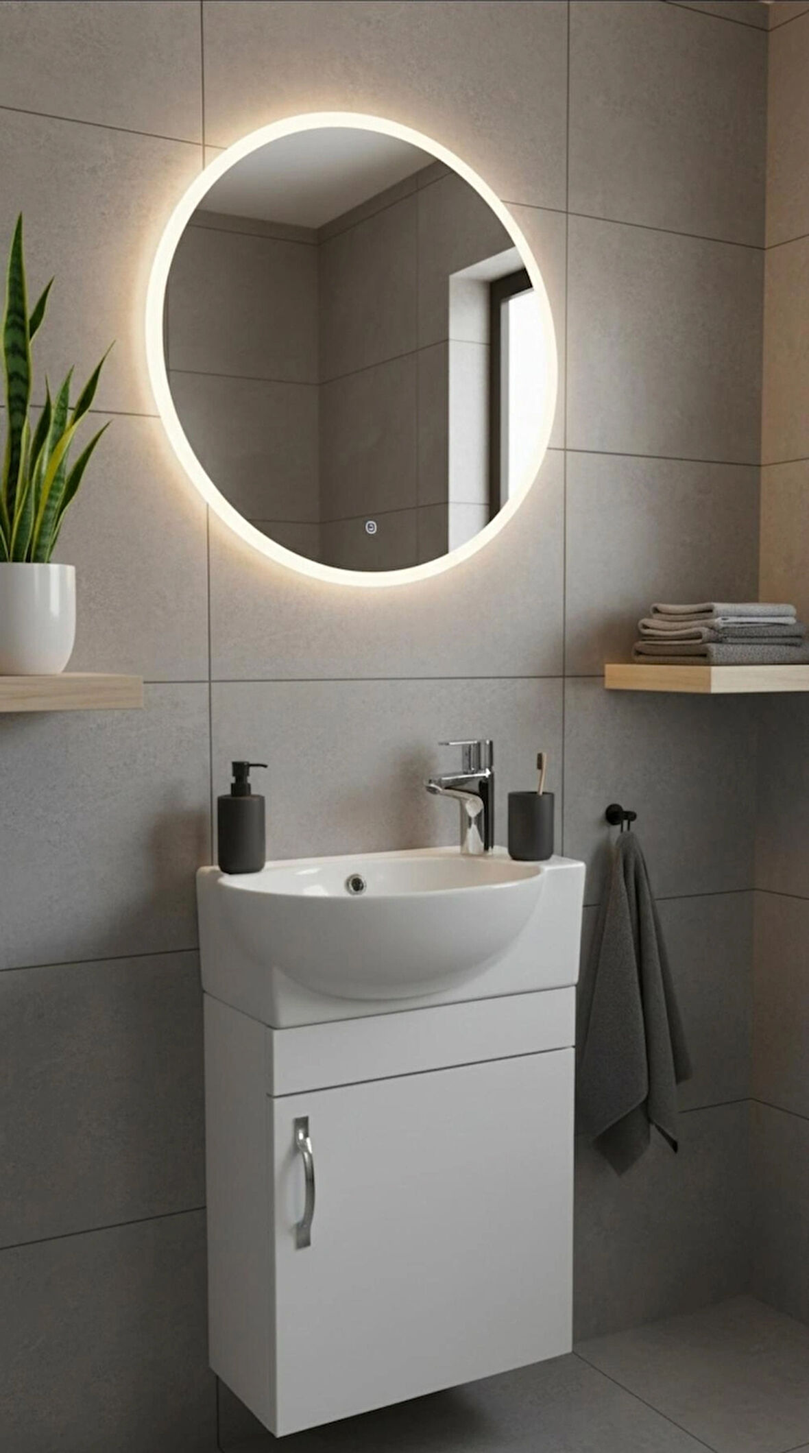 28X45 cm lavabo ve banyo dolabı 