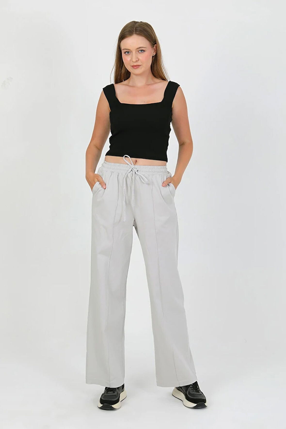 Rovira İplik Detay Gabardin Pantolon TNS-4157