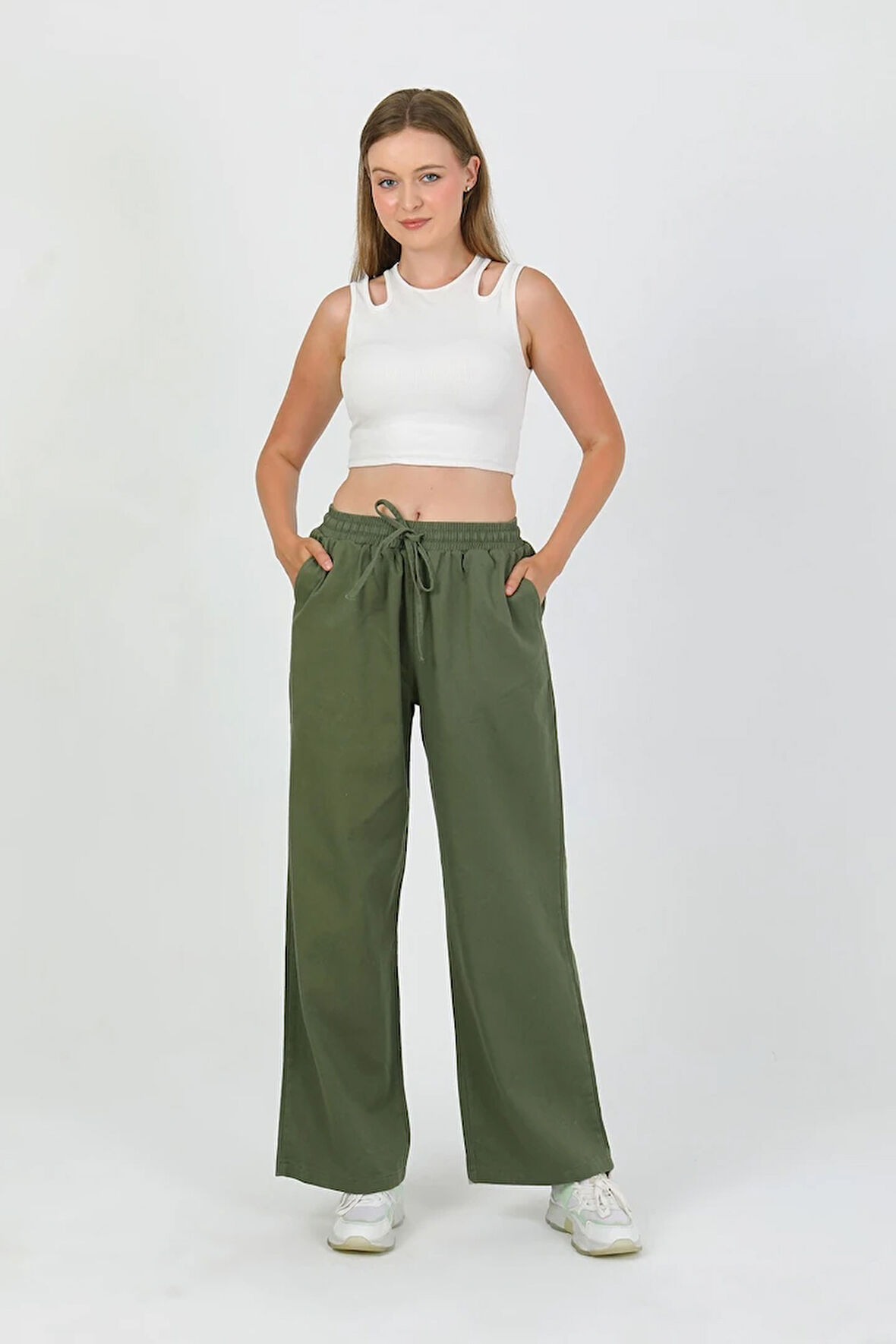 Rovira İplik Detay Gabardin Pantolon TNS-4157