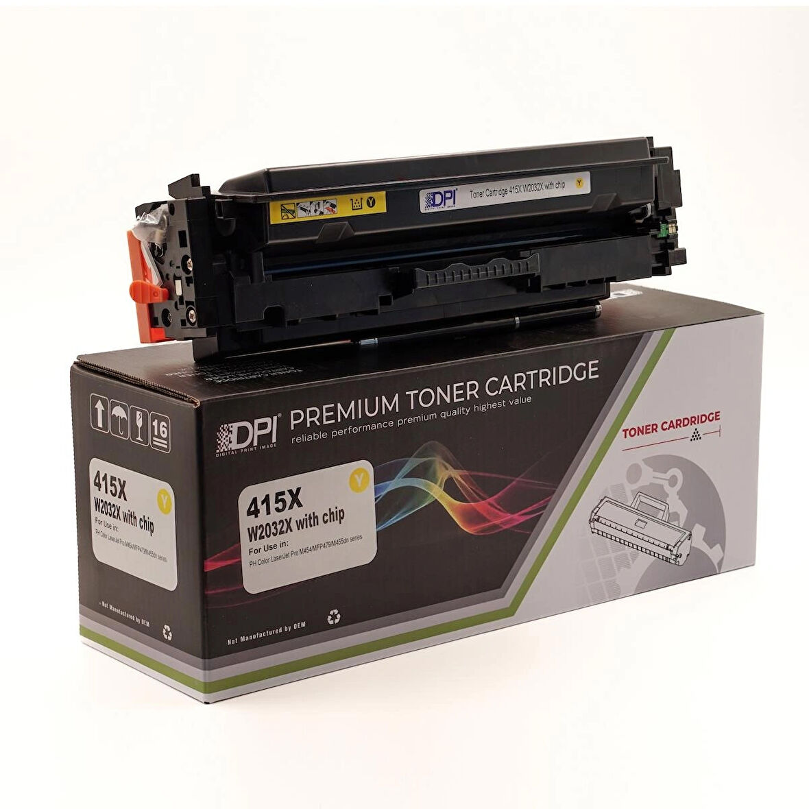 Dpi Toner HP 415X Yellow CHİPLİ Muadil Toner – M454 M479 – 6000 Sayfa
