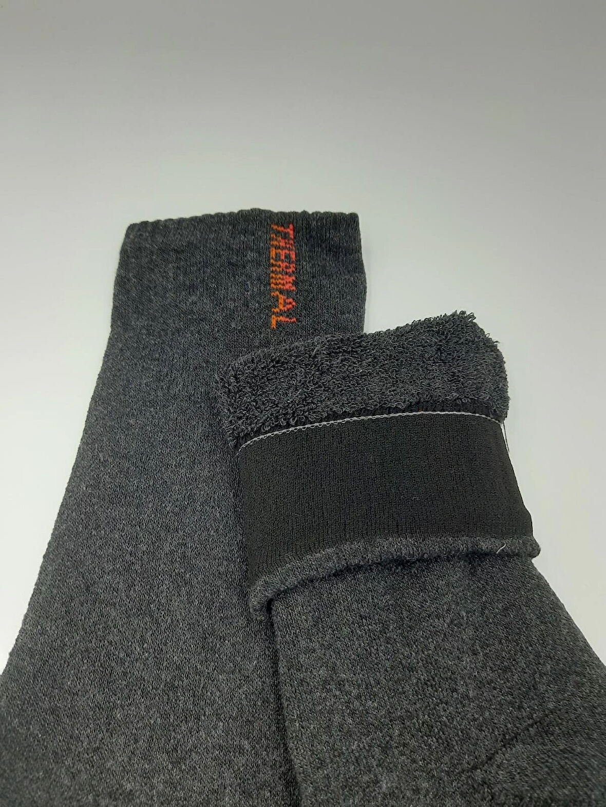 3 Çift Füme Termal Yünlü Havlu Çorap -30 Dereceye Dayanıklı Koku Yapmaz Sıcak Tutar