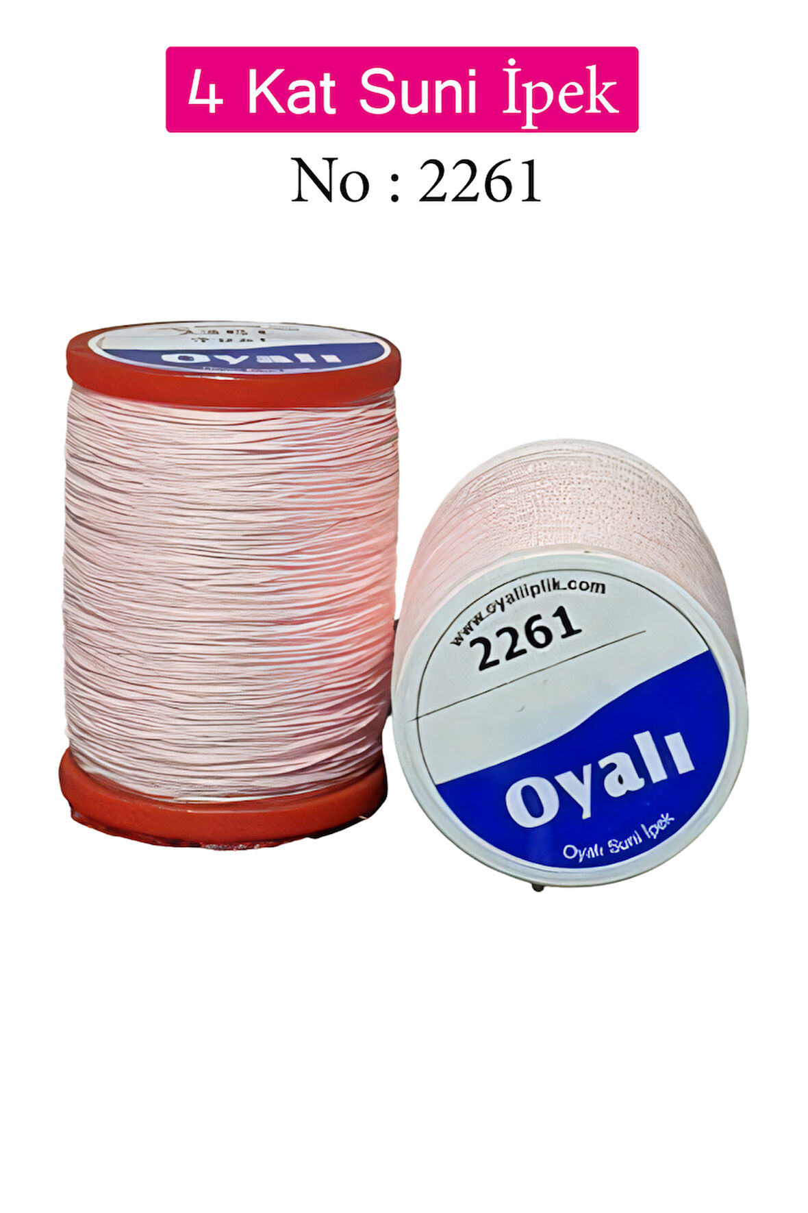 Oyalı 4 Kat Suni İpek İplik İğne Oyası Boncuk İpi Tığ Oyası No:2261