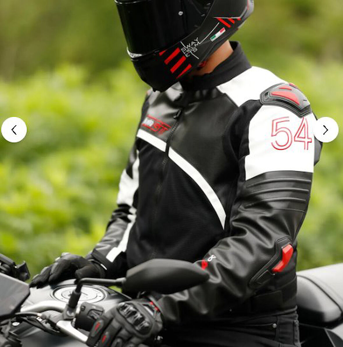 Forte GT AR54 3 Mevsim Motosiklet Montu Red