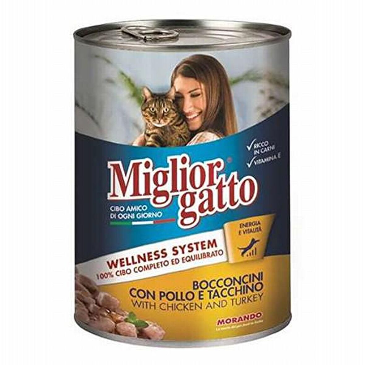 Miglior Gatto Tavuklu Hindili Kedi Konservesi 24x405 Gr 