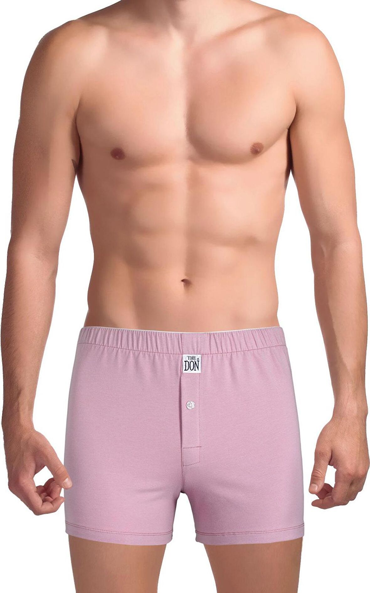 The DON Organik Jersey Penye-Örme Erkek Boxer Leylak