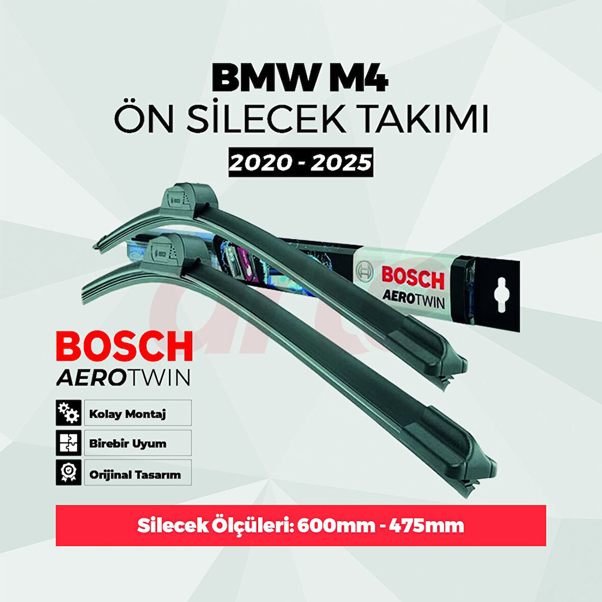 Bmw M4 KAS.2020-2025 Bosch Aerotwin Ön Silecek Takımı