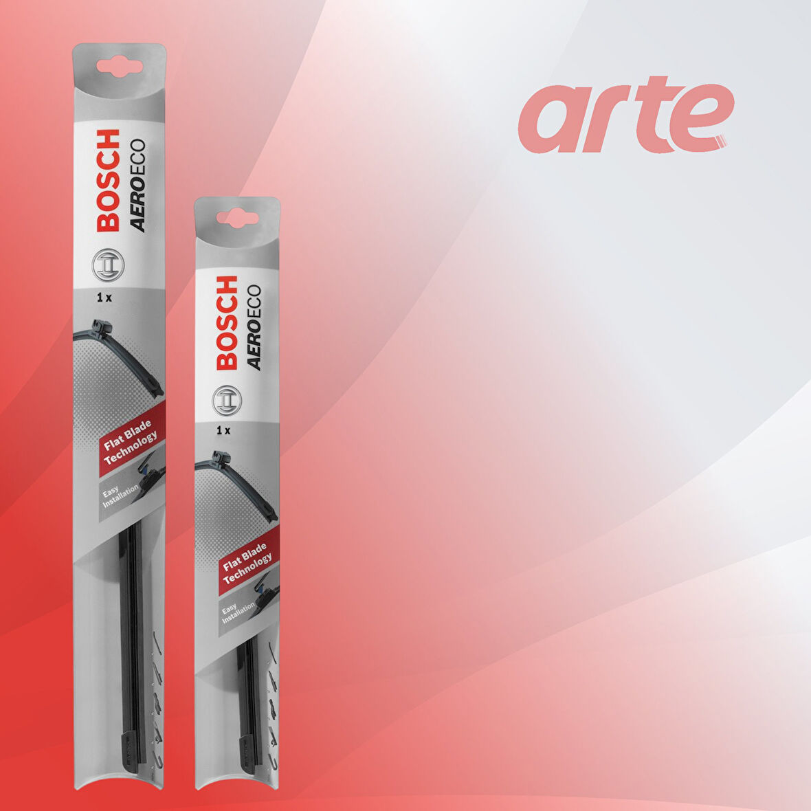 Skoda Elroq 2024-2026 Uyumlu | Bosch Aeroeco / Flatwiper Serisi Ön ve Arka Silecek Takımı| 3'lü Set |