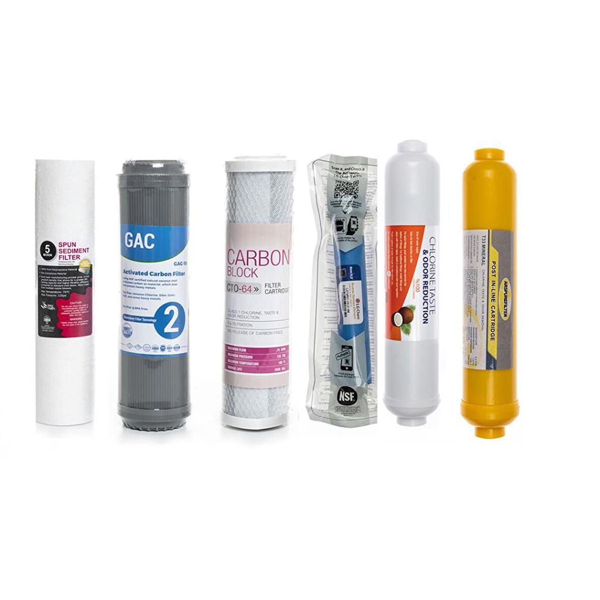 Sulook Açık Kasa Su Arıtma Cihazlarına Uyumlu 6'lı Filtre Seti Lg Membranlı