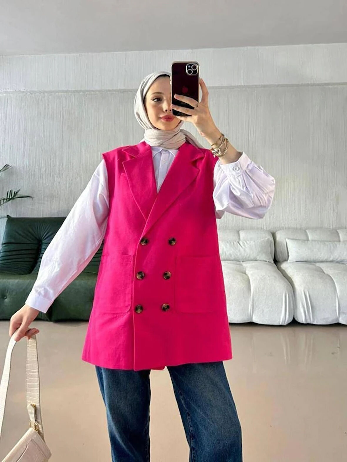 Nova Çift Düğmeli Yelek TNS-4179