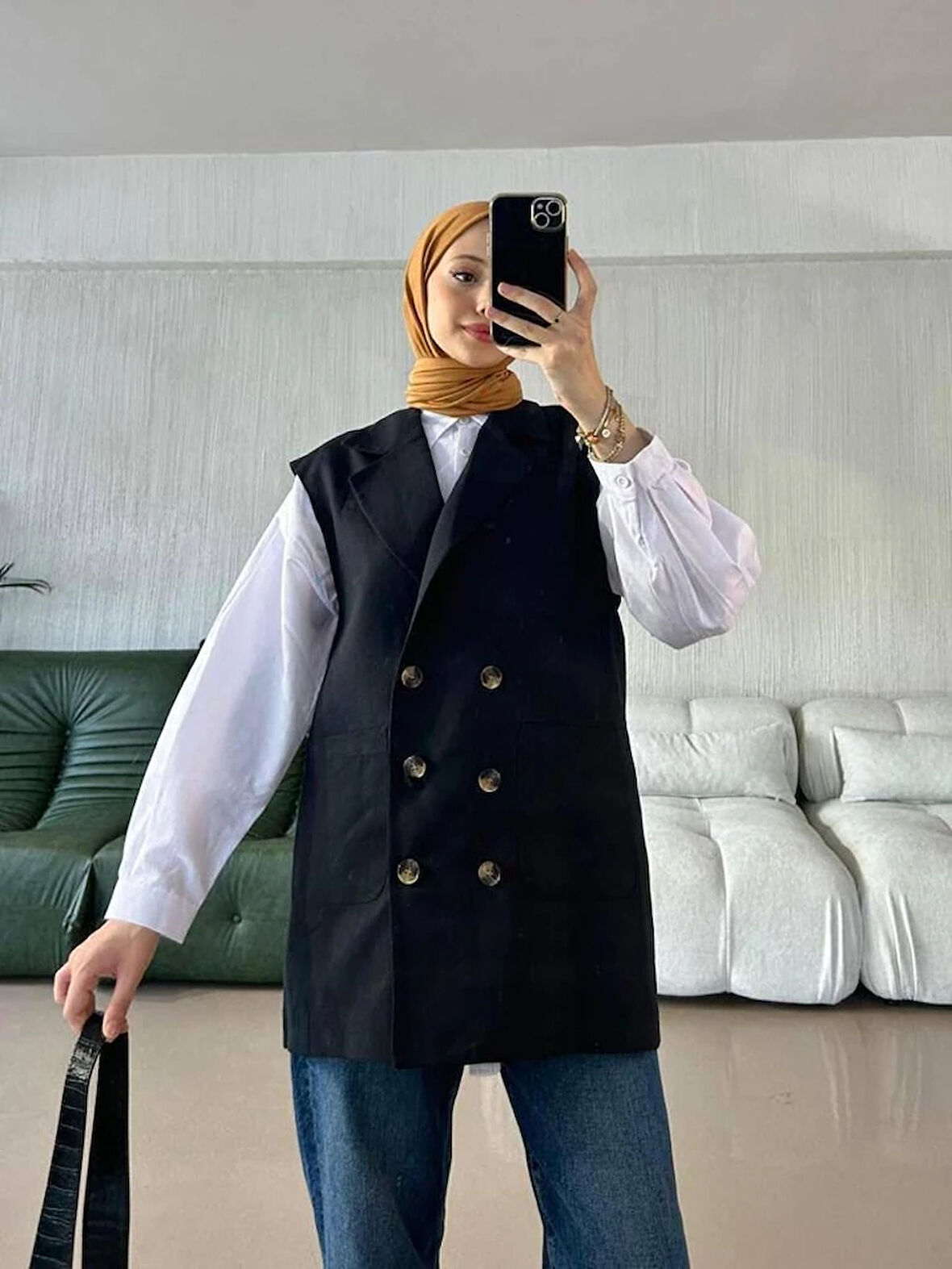 Nova Çift Düğmeli Yelek TNS-4179