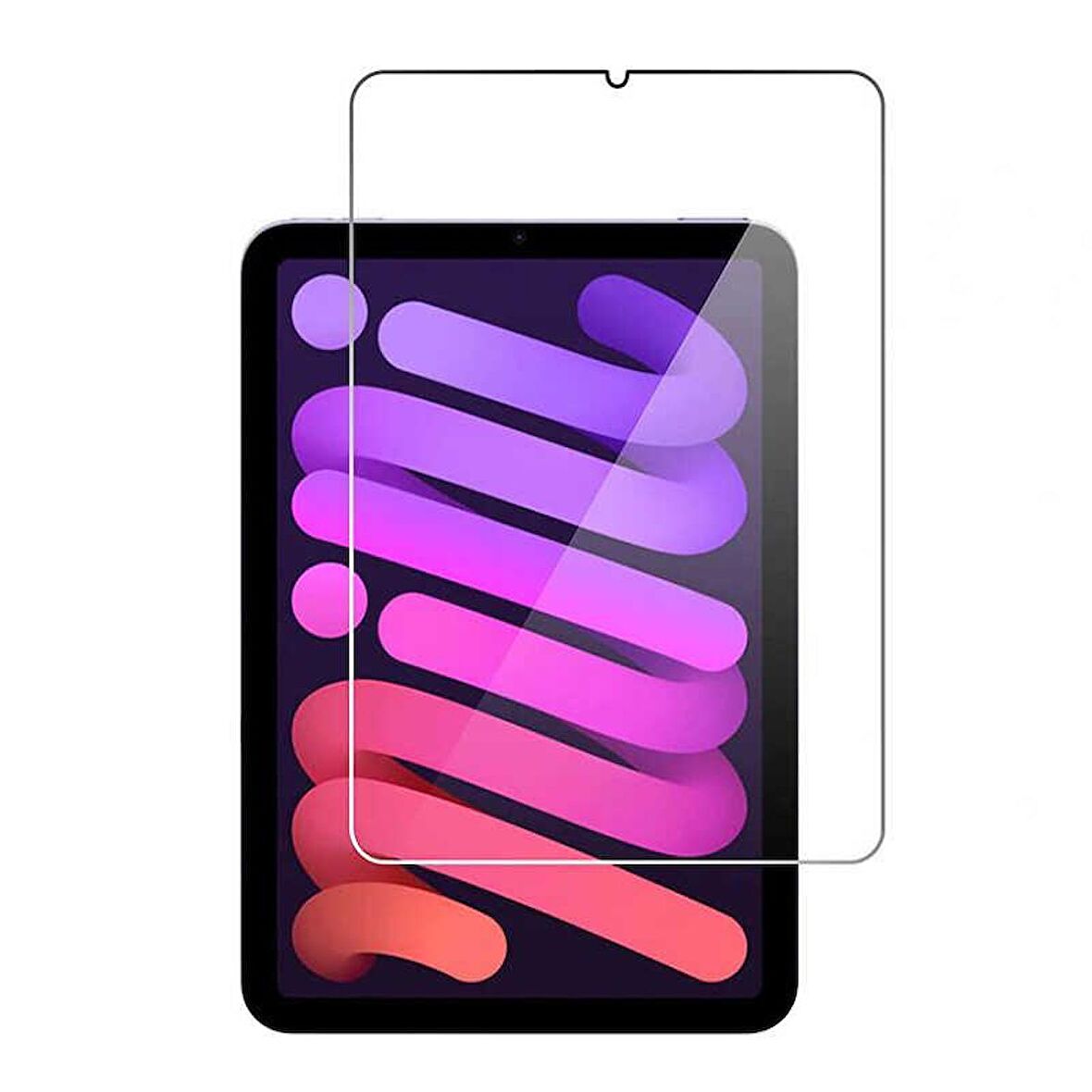 Apple iPad Mini 6 2021 Fuchsia Tablet Temperli Cam Screen Protector Çizilmeye Darbeye Dayanıklı İnce Ekran Koruyucu