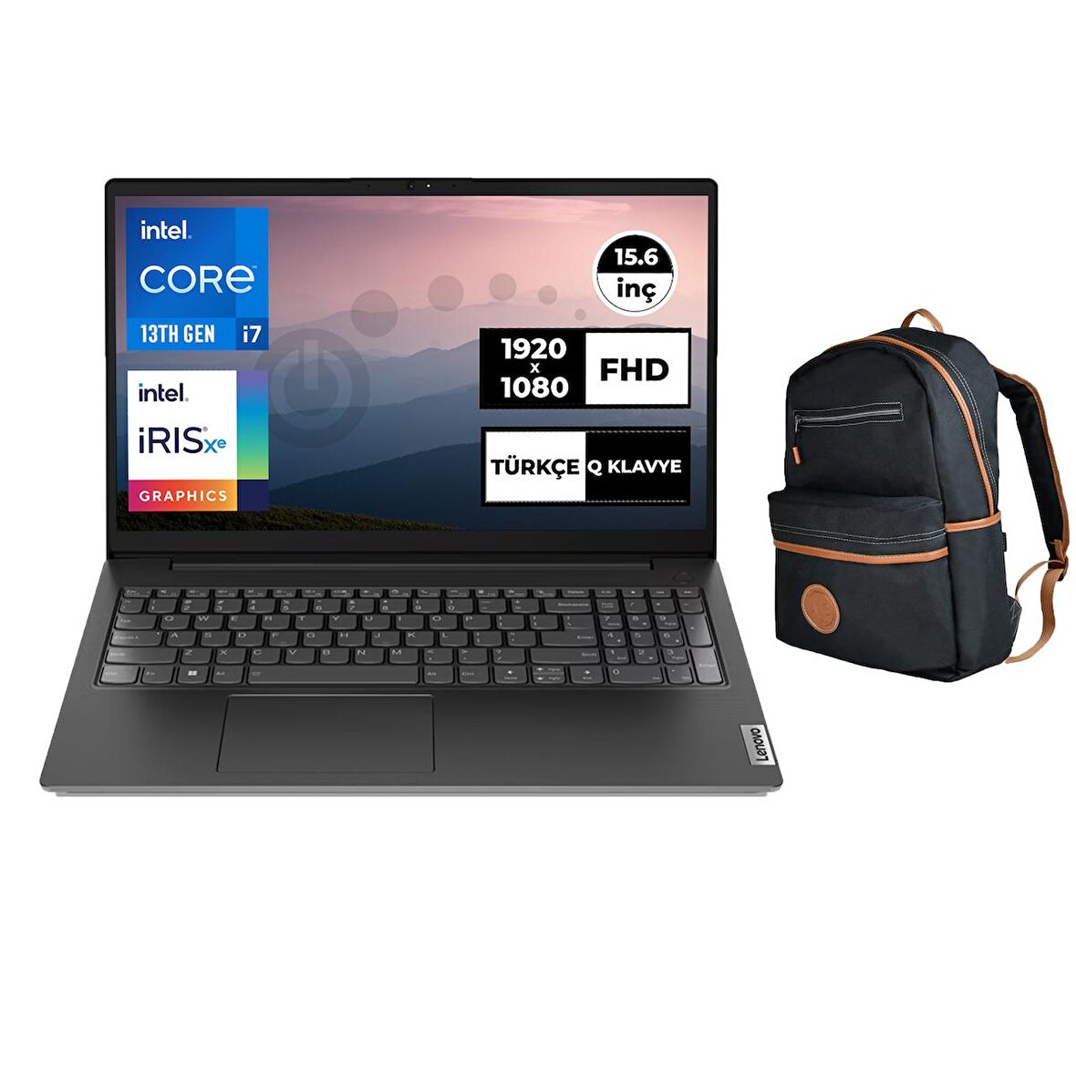 Lenovo V15 Gen 4 Intel Core i7-1355U 24GB 1TB SSD 15.6" FHD Freedos Taşınabilir Bilgisayar 83A1003NTX 026 + Çanta