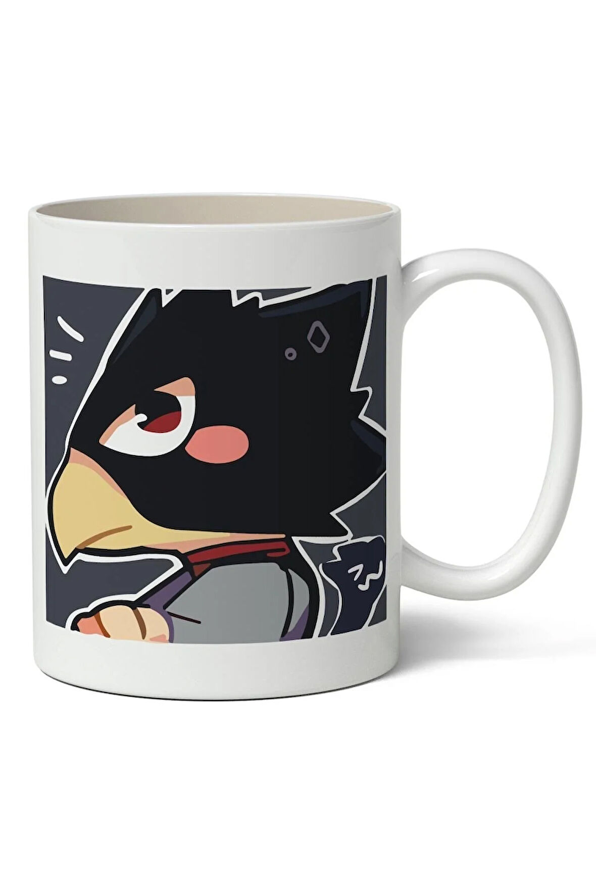 My Hero Academia Tokoyami Avatar Anime Baskılı Beyaz Kupa Bardak