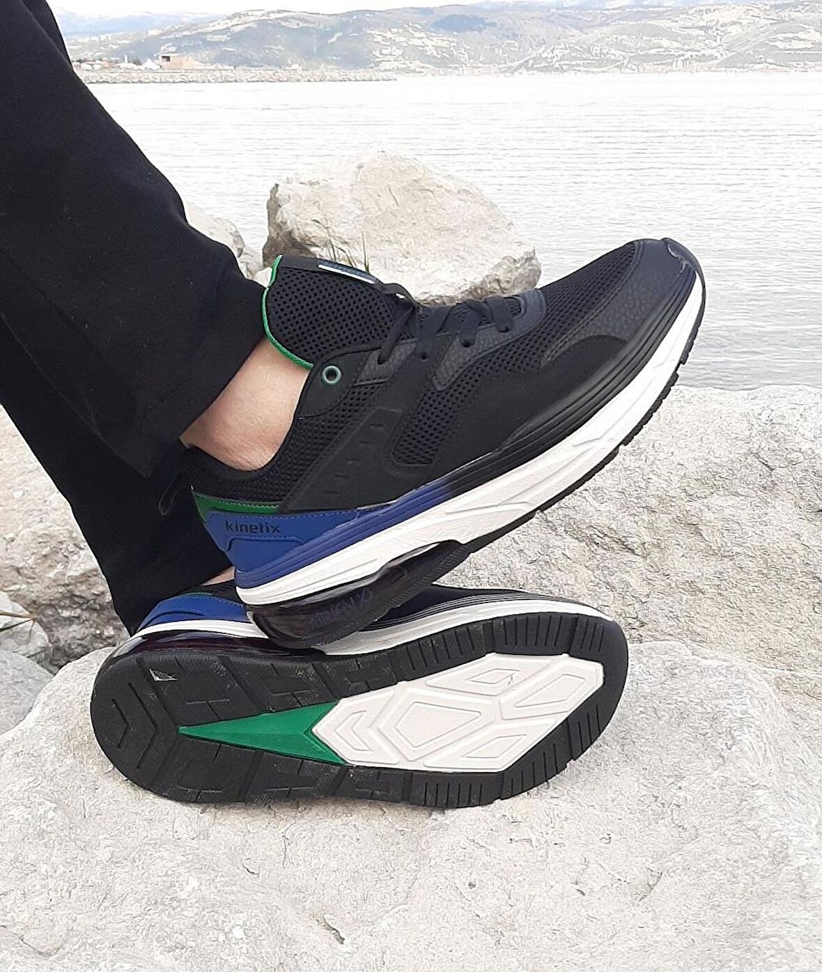 Kinetix Harvey Siyah Air Taban Erkek Spor Ayakkabı